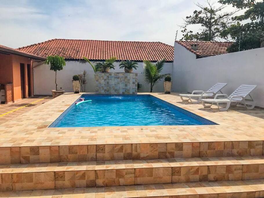 Casa Com Piscina Itanhaem Cibratel II Villa Dış mekan fotoğraf